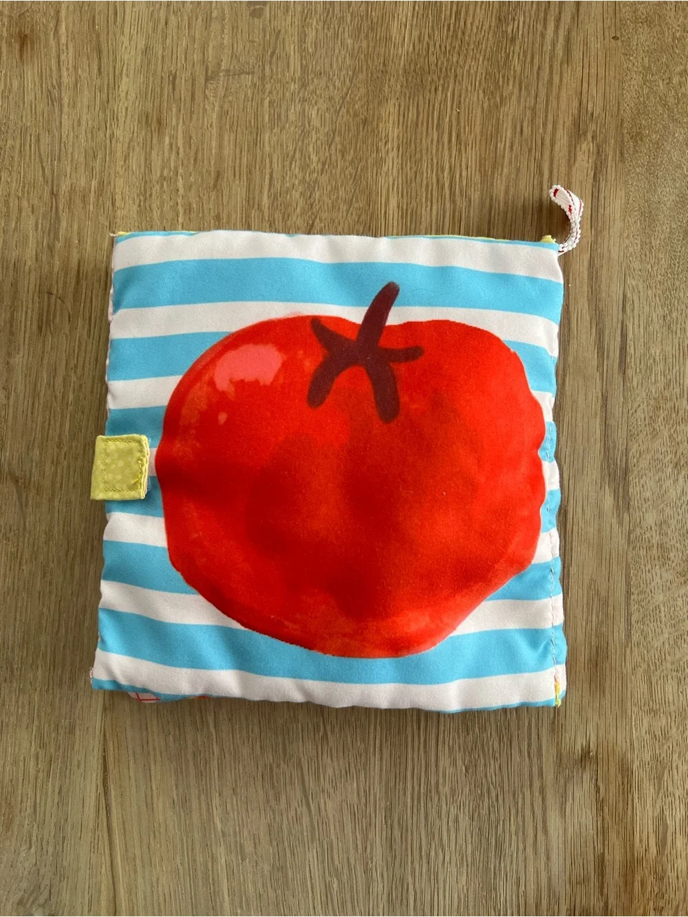 Manhattan Toy Mini Apple Farm soft crinkle activity book toy teether fruit veg